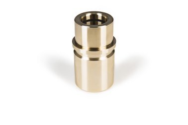 Führungsbuchse mit Bund, Bronze,  mit Festschmierstoffringen  19 x 59 mm
