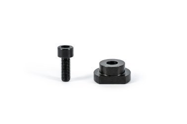 Haltestücke - rund inkl. Schraube, Spannhöhe 6 mm
